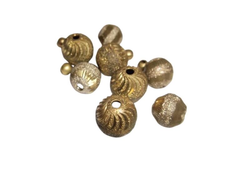 Verschillende Goudkleurig Accent Kralen x14, Hobby en Vrije tijd, Kralen en Sieraden maken, Nieuw, Kraal, Ophalen of Verzenden