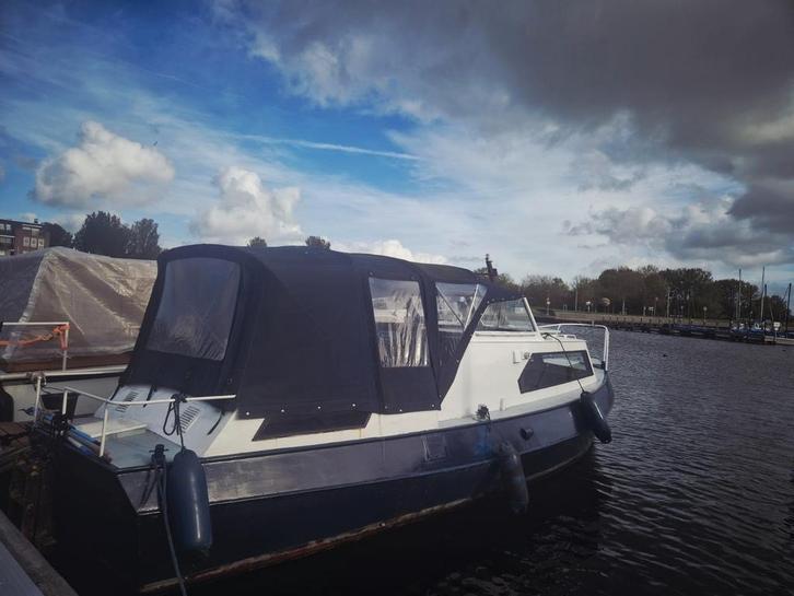 Huitema schouw., Watersport en Boten, Motorboten en Motorjachten, Gebruikt, Staal, 9 tot 12 meter, Diesel, Binnenboordmotor, 30 tot 50 pk