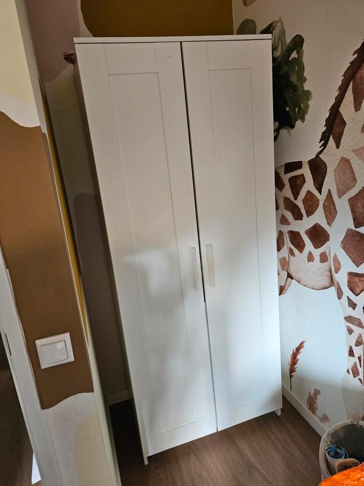 Kledingkast IKEA Brimnes, Huis en Inrichting, Kasten | Kledingkasten, Gebruikt, 150 tot 200 cm, 100 tot 150 cm, 50 tot 75 cm, Met deur(en)