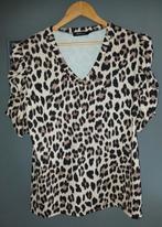 Travelstof top met pofmouw maat M- L, Kleding | Dames, Maat 38/40 (M), Zwart, Nieuw, Ophalen of Verzenden