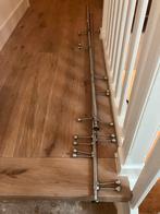 Uitschuifbare kapstok rvs 2 stuks, Gebruikt, Minder dan 100 cm, Metaal, Ophalen