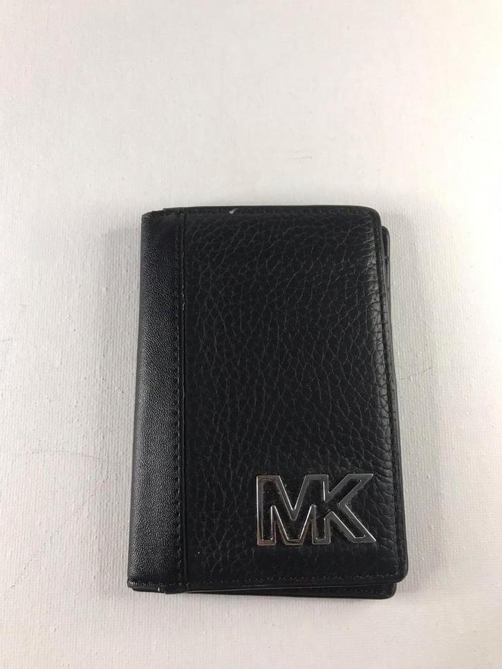 Michael Kors Portemonnee - Zwart Leer, Sieraden, Tassen en Uiterlijk, Portemonnees, Gebruikt, Overige merken, Zwart, Leer, Ophalen of Verzenden