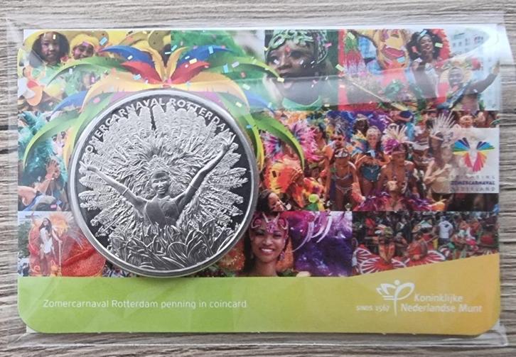 Nederland Zomercarnaval penning 2022 in coincard, Postzegels en Munten, Munten | Nederland, Losse munt, Overige waardes, Koningin Beatrix