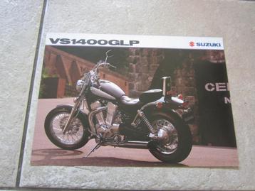 Suzuki VS 1400 GLP Intruder brochure folder 1992