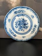 Schitterend Blue rose bord blauwe bloemen fine China, Ophalen of Verzenden, Zo goed als nieuw, Bord(en), Overige stijlen
