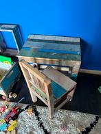 Sloophout kindersetje met wandrek, Ophalen, Gebruikt