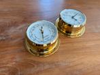 Wempe messing klok en barometer, Watersport en Boten, Ophalen of Verzenden, Zo goed als nieuw