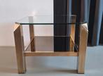 vintage Belgo Chrom bijzettafel koffietafel salontafel 1970s, Huis en Inrichting, Tafels | Salontafels, Ophalen, 50 tot 100 cm