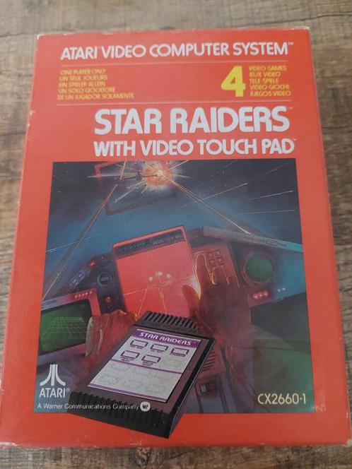 Atari 2600 Star Raiders met Video Touch Pad, Spelcomputers en Games, Spelcomputers | Atari, Gebruikt, Atari 2600, Zonder controller