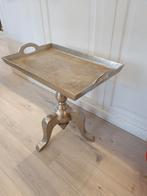 Hele mooie metalen dienblad/ bijzettafel, Huis en Inrichting, Tafels | Bijzettafels, Ophalen, Minder dan 55 cm, Metaal of Aluminium