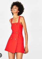 Skort jurk met broekje rood s Bershka, Zo goed als nieuw, Maat 36 (S), Boven de knie, Rood