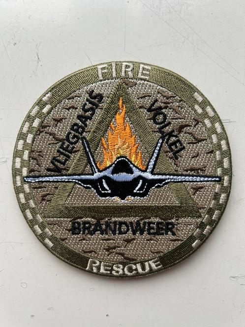 Brandweer Volkel F-35, Verzamelen, Luchtvaart en Vliegtuigspotten, Nieuw, Patch, Badge of Embleem, Ophalen of Verzenden