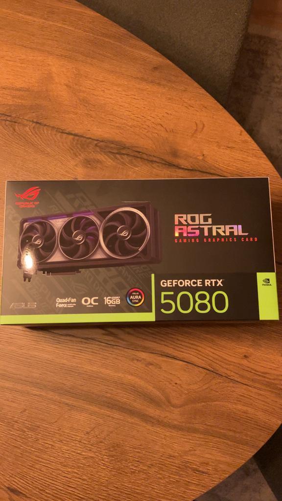 *NIEUW* NVIDIA RTX 5080 Astral 16GB videokaart, Computers en Software, Videokaarten, Nieuw, Nvidia, PCI-Express 4.0, Overige soorten