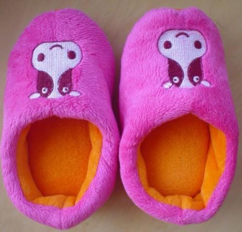 Grappige koe sloffen 11 cm circa maat 17/18 6-12 maand, Kinderen en Baby's, Babykleding | Schoentjes en Sokjes, Zo goed als nieuw