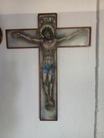 Antiek Opaline Kruis Corpus Christi, Verzamelen, Ophalen of Verzenden, Gebruikt, Christendom | Katholiek