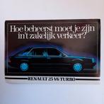 Leuke oude sticker.   Renault 25 V6 TURBO., Ophalen of Verzenden