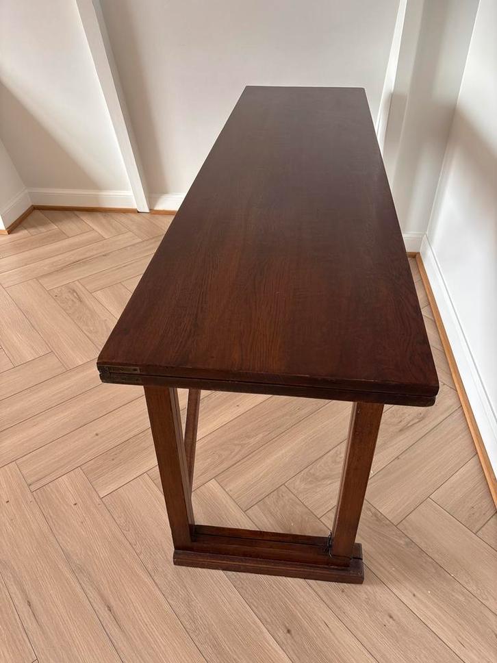 Houten Tafel - Klassiek Design, Huis en Inrichting, Tafels | Sidetables, Zo goed als nieuw, 25 tot 50 cm, 100 tot 150 cm, Rechthoekig