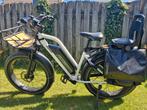 Witte Himiway Cruiser e-bike, lage instap, incl. mand, Fietsen en Brommers, Elektrische fietsen, Zo goed als nieuw, Minder dan 47 cm