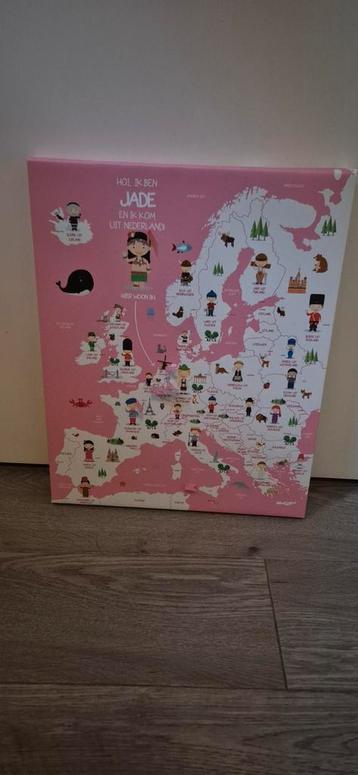 Europese landkaart voor een Jade