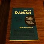 say it in Danish / Engels - Deens reiswoordenboek 1958, Gelezen, Overige uitgevers, Ophalen of Verzenden, Overige talen