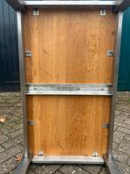 Salontafel & Eettafel - Eikenblad, RVS Frame, Huis en Inrichting, Tafels | Eettafels, Ophalen, Eikenhout, 50 tot 100 cm, Zo goed als nieuw
