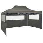 Vouwtent pop-up met 4 zijwanden 3x4,5 m antraciet, Tuin en Terras, Partytenten, Nieuw, 2 meter of meer, Minder dan 5 meter, Opvouwbaar