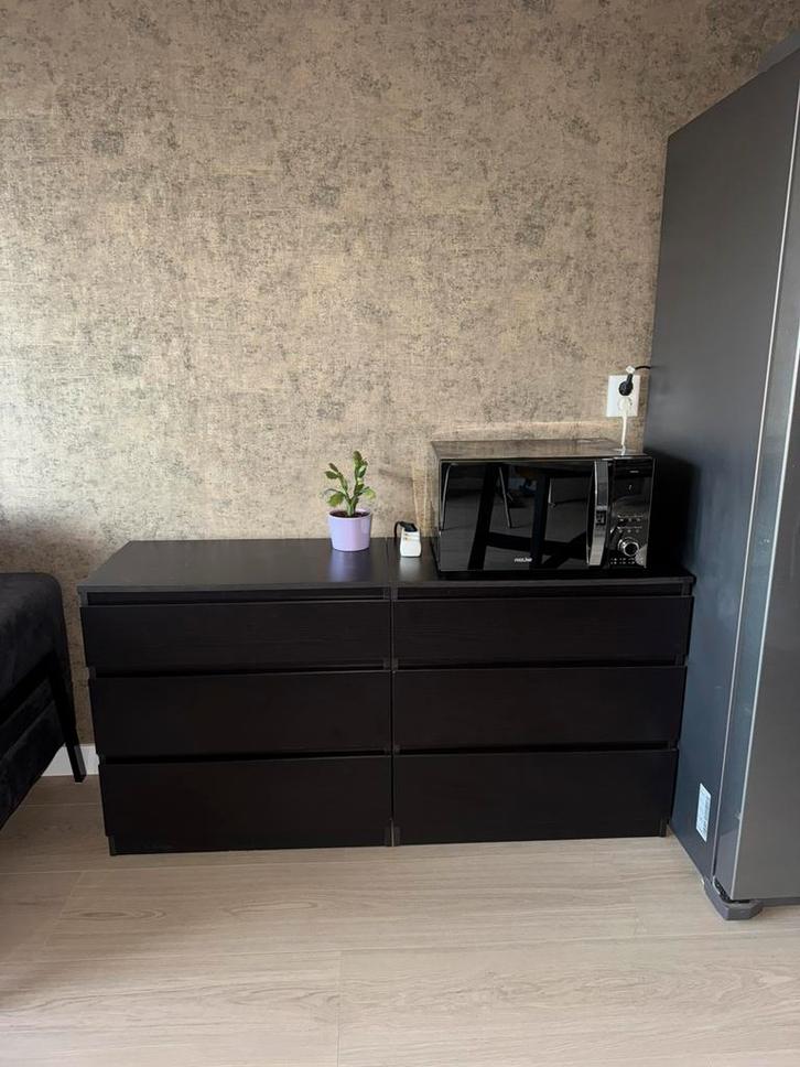 IKEA zwartbruin MALM, Huis en Inrichting, Kasten | Dressoirs, Zo goed als nieuw, 50 tot 100 cm, 25 tot 50 cm, Ophalen of Verzenden