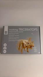Houten lopende, brullende Triceratops dino NIEUW cadeau, Ophalen of Verzenden, Nieuw, Knutselen, Met geluid