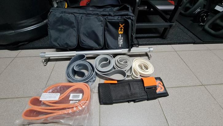 Tripple your gains met deze mooie X3 Bar set!!!, Sport en Fitness, Fitnessmaterialen, Zo goed als nieuw, Armen, Benen, Borst, Buik
