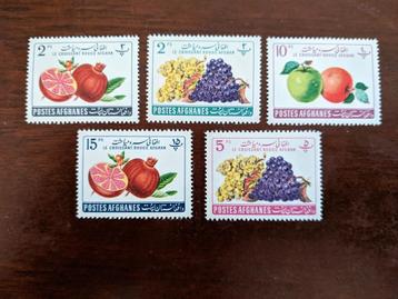 AFGHANISTAN 1961; serie VRUCHTEN beschikbaar voor biedingen