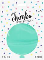 Jumbo Ballon - Mint - 1mtr, Ophalen of Verzenden, Nieuw, Versiering, Verjaardag