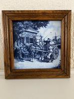 Tegel Hulde aan het Bruidspaar Mosa 15 x 15 cm.19 x 19 cm., Ophalen of Verzenden, Zo goed als nieuw