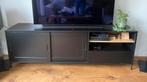 Dressoir / TV meubel Woood blackburn hout zwart, Huis en Inrichting, 150 tot 200 cm, 25 tot 50 cm, Zo goed als nieuw, Metaal