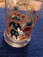 Antiek Boheems Glas - Huwelijksdecor, Antiek en Kunst, Antiek | Glas en Kristal, Ophalen of Verzenden