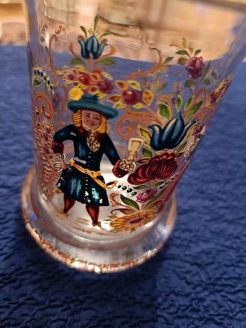 Antiek Boheems Glas - Huwelijksdecor beschikbaar voor biedingen