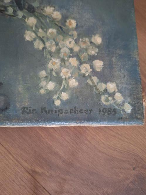 Bloemstilleven Rie Knipscheer 1985, Antiek en Kunst, Kunst | Schilderijen | Klassiek, Ophalen of Verzenden