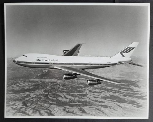 Foto van een Martinair Boeing 747-200 (N224), Verzamelen, Luchtvaart en Vliegtuigspotten, Gebruikt, Kaart, Foto of Prent, Ophalen of Verzenden