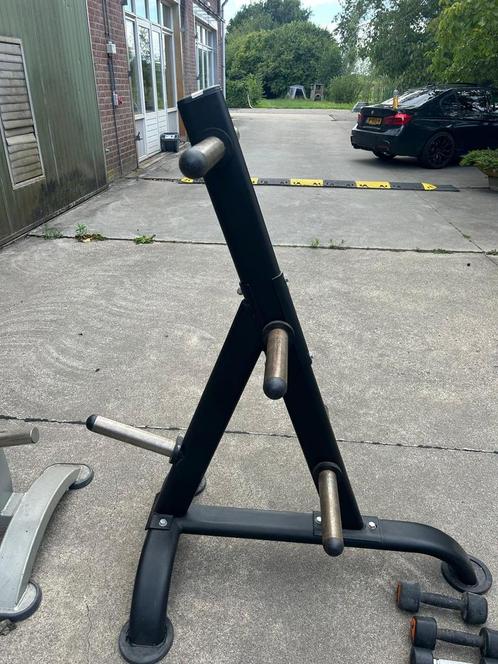 Schijvenstandaarden - 2 stuks, Sport en Fitness, Fitnessapparatuur, Zo goed als nieuw, Overige typen, Metaal, Ophalen