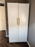 Witte IKEA Pax kast 100x201 cm met gouden grepen, Huis en Inrichting, Kasten | Kledingkasten, Ophalen, Overige materialen, Gebruikt