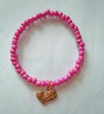 Lovely armband, Verzenden, Paars, Nieuw, Elastiek
