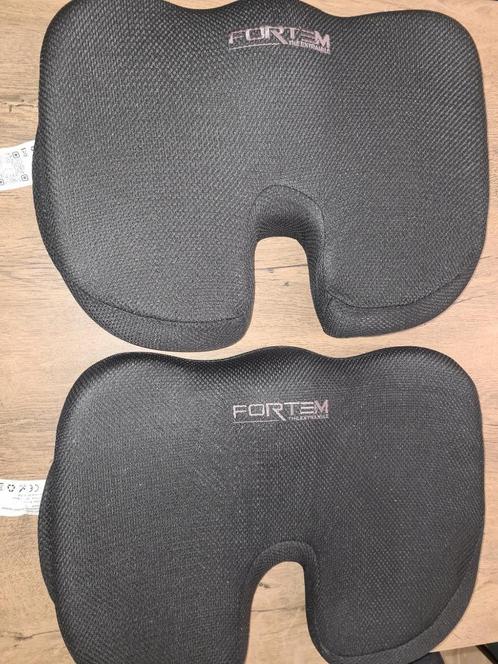 Fortem Memory Foam Zitkussen 2 Stuks, Huis en Inrichting, Bureaustoelen, Gebruikt, Zwart, Ergonomisch, Ophalen of Verzenden