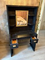 Kap tafel / make up tafel, zwart met goud, in goede staat, Huis en Inrichting, Ophalen, Zo goed als nieuw, 50 tot 100 cm, Minder dan 100 cm