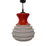 Design hanglamp space age jaren 70, Huis en Inrichting, Lampen | Hanglampen, Gebruikt, Ophalen of Verzenden, Glas, Minder dan 50 cm