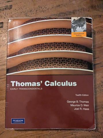 Thomas' Calculus, Thomas, Weir, Hass + chapter 17 UTwente  beschikbaar voor biedingen