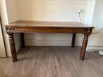 Gratis teakhout tafel, Huis en Inrichting, Tafels | Sidetables, Ophalen, Teakhout, Zo goed als nieuw, 150 tot 200 cm