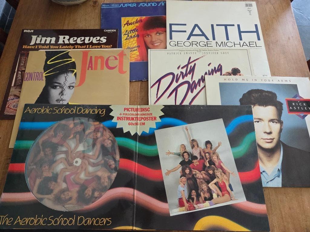Elpees diverse Pop (o.a George Michael en Janet Jackson), Ophalen, Gebruikt, 12 inch