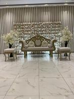 Bruidsbank met flowerwall, 150 tot 200 cm, Tweepersoons, 75 tot 100 cm, Ophalen of Verzenden