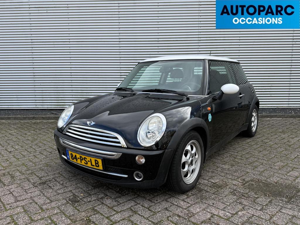 Mini Mini 1.6 Cooper , AIRCO, ELECTRISCHE RAMEN, LICHT METAL, Voorwielaandrijving, Stof, Gebruikt, Zwart