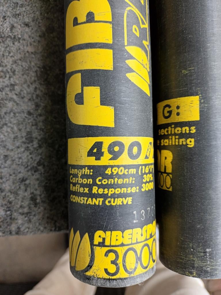 Fiberspar Reflex 3000 Carbon Mast 490cm, Ophalen of Verzenden