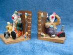 boeksteunen met clowns., Ophalen